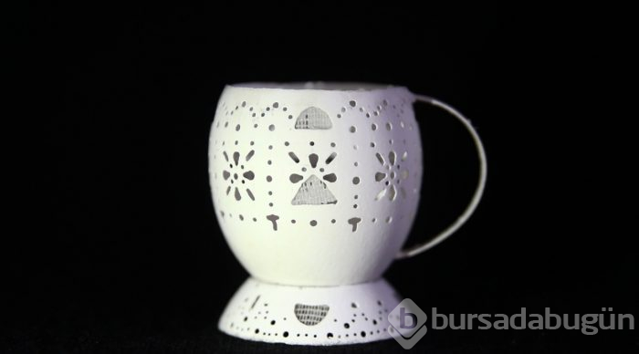  Sanat eserine dönüşen yumurta kabukları 