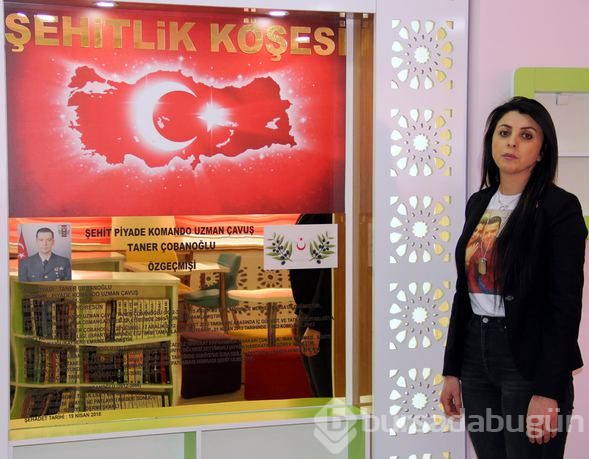  Yasemin Çobanoğlu şehit eşinin kütüphane hayalini gerçekleştirdi 