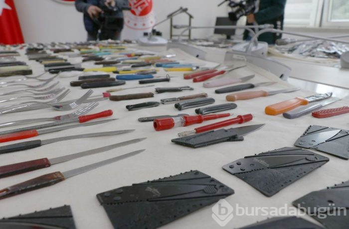  Adliyeye bunlarla girmeye çalıştılar (Bıçak, makas, mermi, çatal, jilet...) 