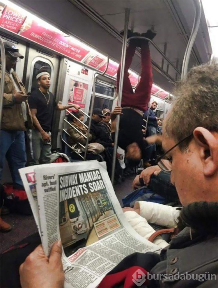 Metroda cansız mankenle kavga (Metroda karşılaşabileceğiniz ilginç insan manzaraları) 