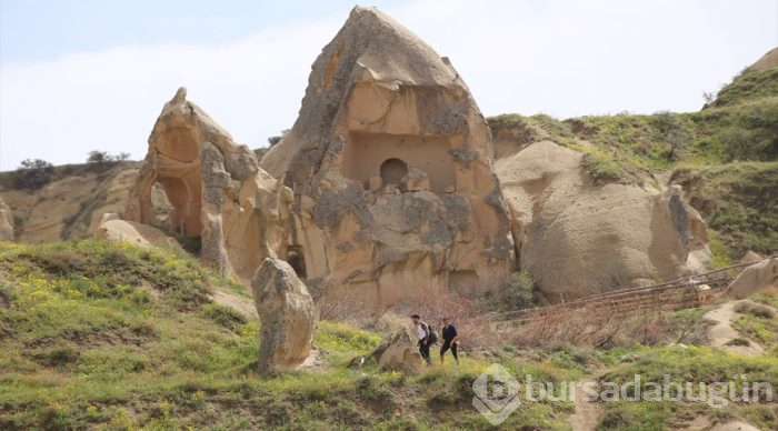 Türkiye'nin önemli turizm merkezlerinden Kapadokya'dan renkli görüntüler.
