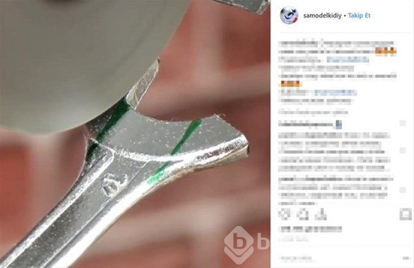 Kırık anahtarla bakın ne yaptı