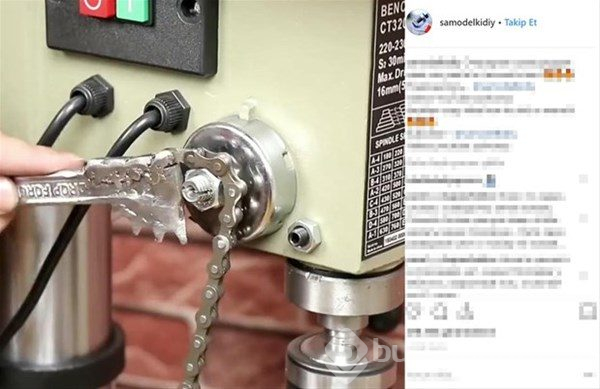 Kırık anahtarla bakın ne yaptı