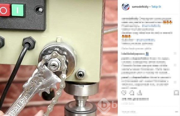 Kırık anahtarla bakın ne yaptı