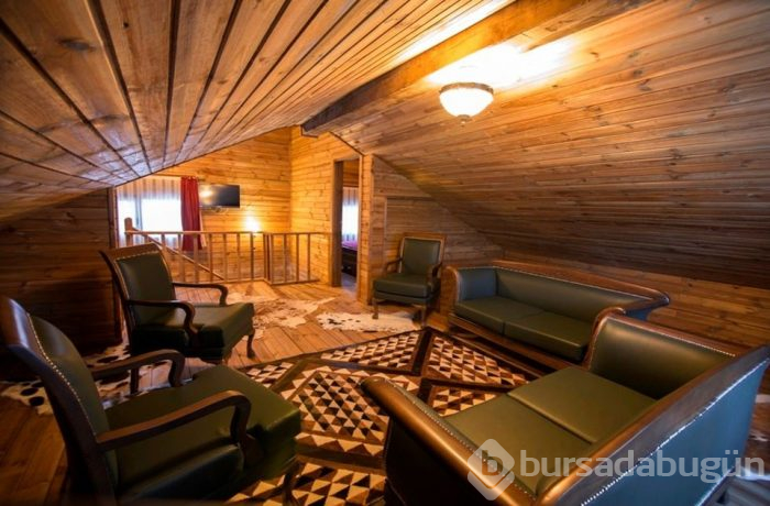 Uludağ'ın orman köşklerinde tatil keyfi