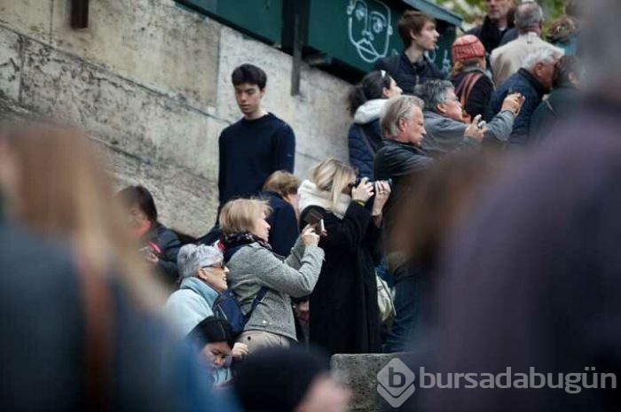 Yangından sonra Notre Dame Katedrali'nden kareler