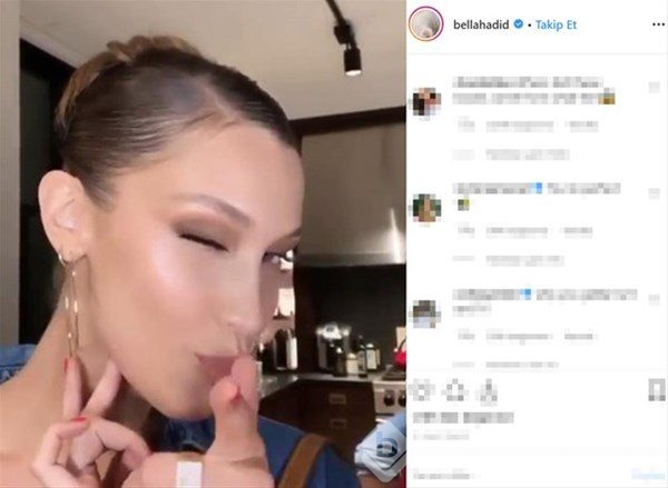 Bella Hadid`e 1 milyon beğeni...
