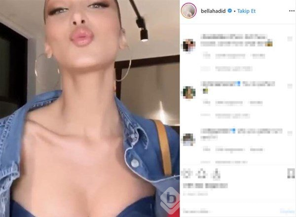 Bella Hadid`e 1 milyon beğeni...
