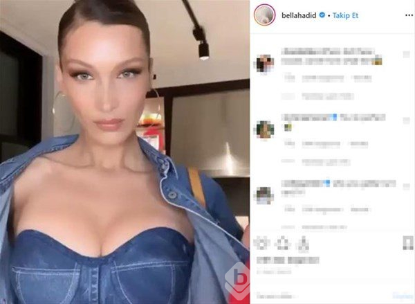Bella Hadid`e 1 milyon beğeni...

