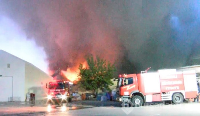  Denizli'de tekstil fabrikasında yangın 
