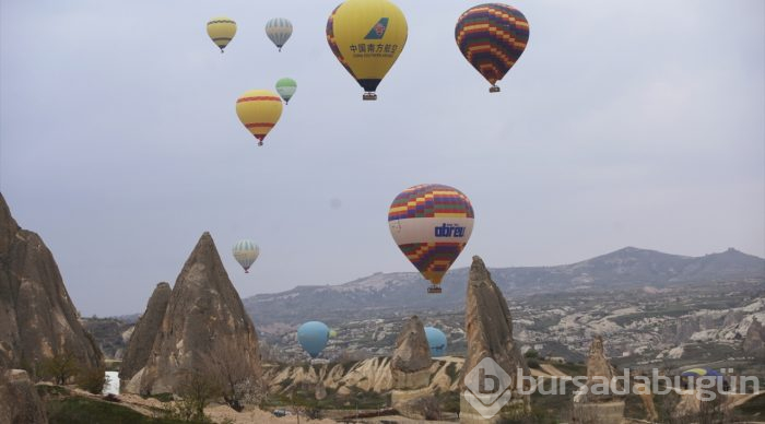 Balonlar, Kapadokya'ya masalsı bir güzellik katıyor
