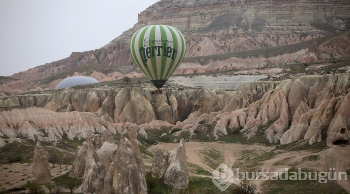 Balonlar, Kapadokya'ya masalsı bir güzellik katıyor
