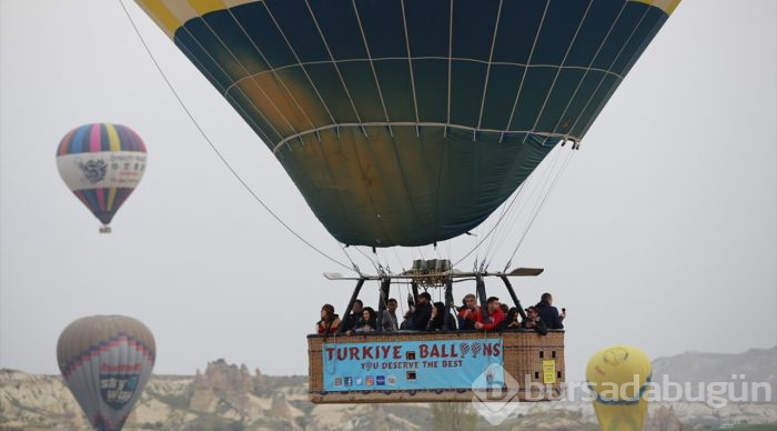Balonlar, Kapadokya'ya masalsı bir güzellik katıyor
