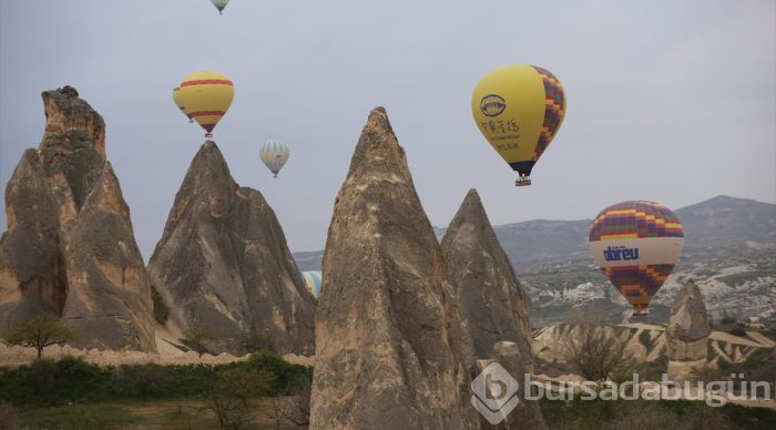 Balonlar, Kapadokya'ya masalsı bir güzellik katıyor
