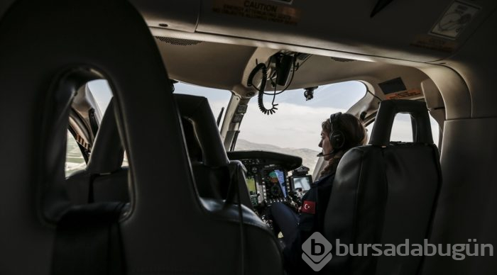 Emniyetin ilk kadın helikopter pilotu olarak tarihe geçti
