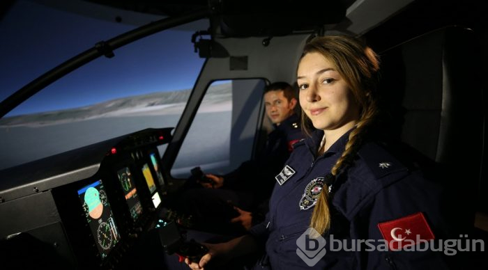 Emniyetin ilk kadın helikopter pilotu olarak tarihe geçti
