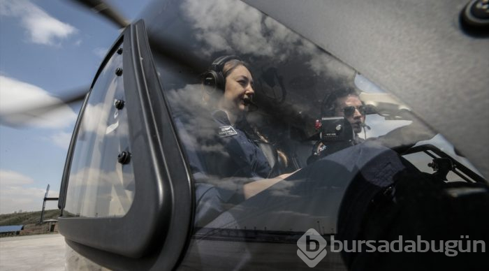 Emniyetin ilk kadın helikopter pilotu olarak tarihe geçti
