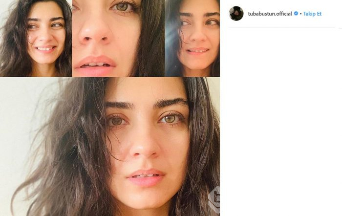 Tuba Büyüküstün'ün makyajsız pozu sosyal medyayı salladı
