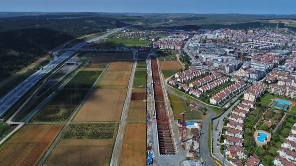  İstanbul Havalimanı metro hattı hızla ilerliyor 