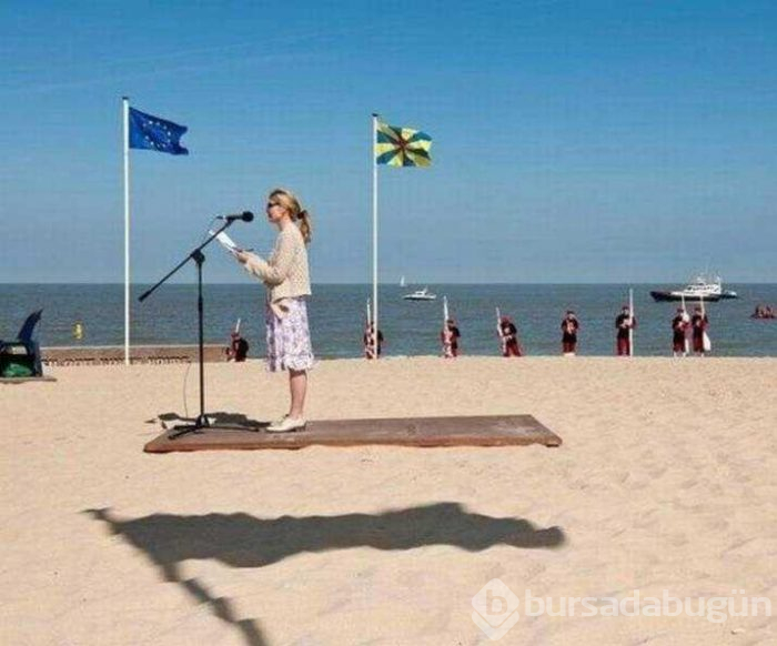 Görenlerin kafasını karıştıran fotoğraflar...
