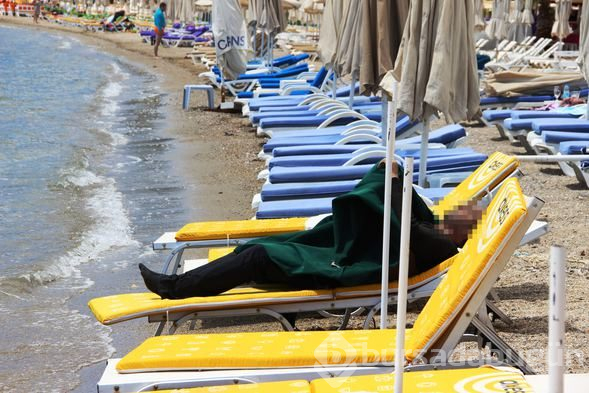 Bodrum'un dünya ünlü sahilinde şoke eden manzara!
