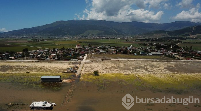  Göle dönen Amik Ovası'ndaki su seviyesi azaldı 