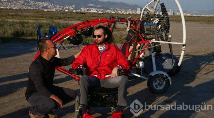 ALS hastasının "uçma" hayali gerçek oldu

