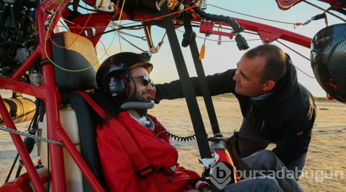 ALS hastasının "uçma" hayali gerçek oldu
