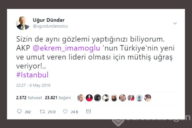Twitter'da Ünlülerden, Ekrem İmamoğlu'na Tam Destek!