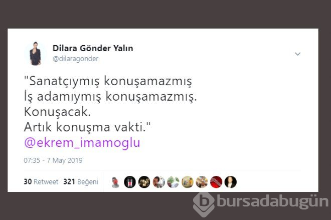 Twitter'da Ünlülerden, Ekrem İmamoğlu'na Tam Destek!