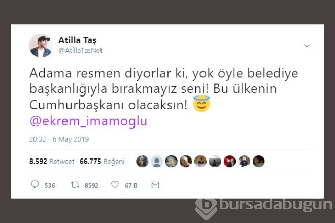 Twitter'da Ünlülerden, Ekrem İmamoğlu'na Tam Destek!