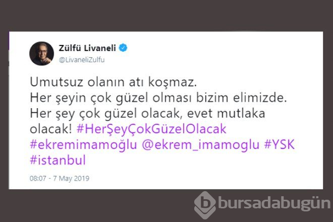 Twitter'da Ünlülerden, Ekrem İmamoğlu'na Tam Destek!