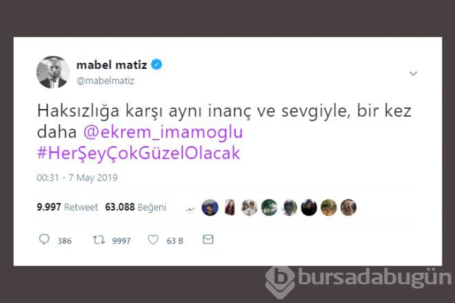 Twitter'da Ünlülerden, Ekrem İmamoğlu'na Tam Destek!