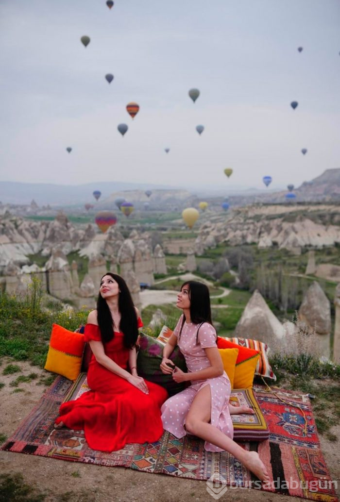 Kapadokya Rusların fotoğraf mekanı oldu