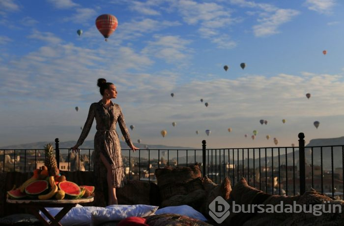 Kapadokya Rusların fotoğraf mekanı oldu