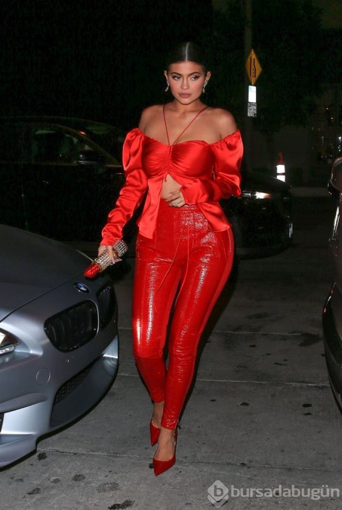 Kylie Jenner'ın dikkat çeken çantası
