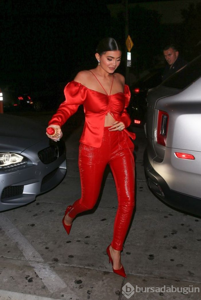 Kylie Jenner'ın dikkat çeken çantası
