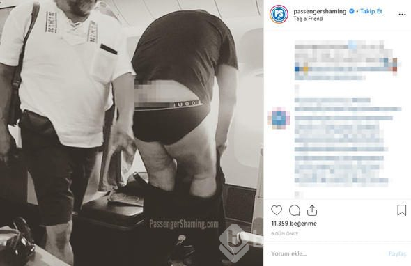 Uçakta mide bulandıran olay! Sosyal medyada gündem oldu
