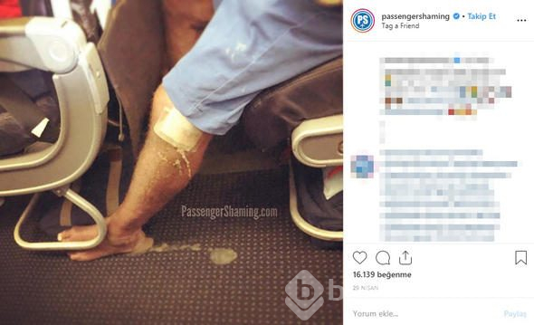 Uçakta mide bulandıran olay! Sosyal medyada gündem oldu