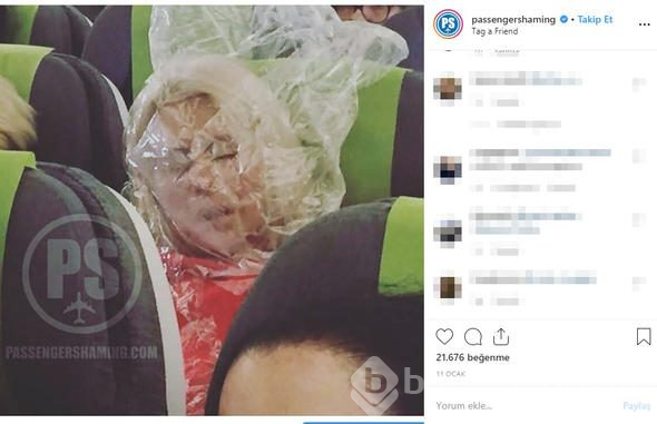 Uçakta mide bulandıran olay! Sosyal medyada gündem oldu