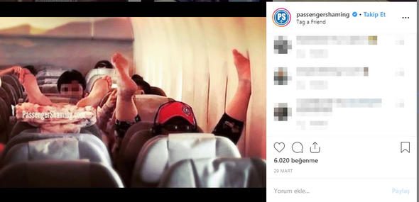 Uçakta mide bulandıran olay! Sosyal medyada gündem oldu