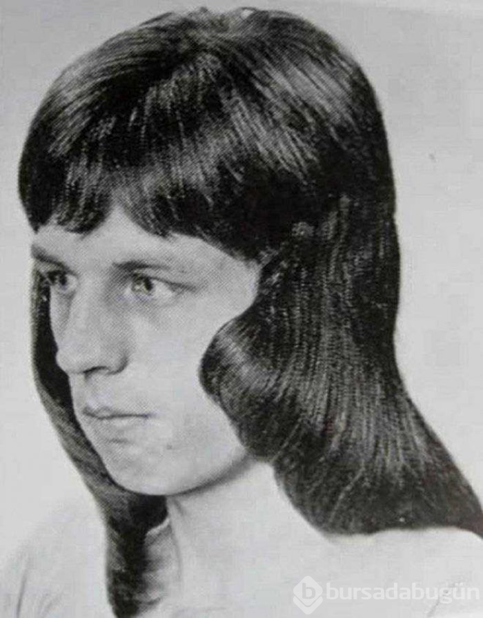 70'li yıllarda erkeklerin ilginç saç stiller...
