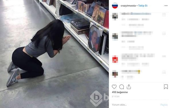 Rus kadın asker bunu yaptı, sosyal medya yıkıldı!
