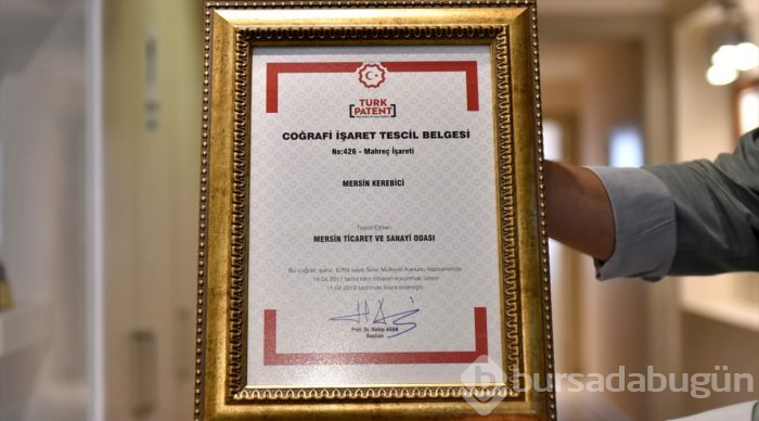 Mersin'in kerebiçi tescillendi
