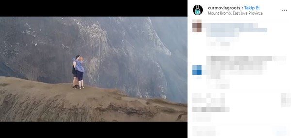 Yanardağ zirvesinde evlilik teklifi...