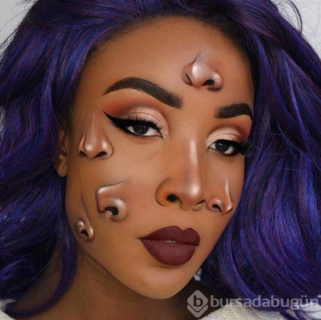 Makyaj artistinin baş döndüren illüzyonu sosyal medyayı sallıyor!