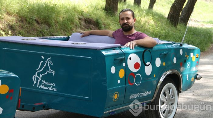 Hurda otomobili "Hacı Mülayim"e dönüştürdü
