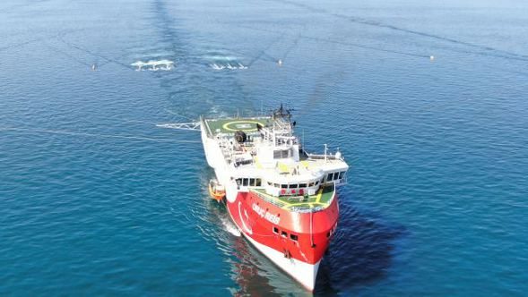 İlk yerli ve milli sismik araştırma gemisi Oruç Reis Marmara'yı karış karış inceliyor
