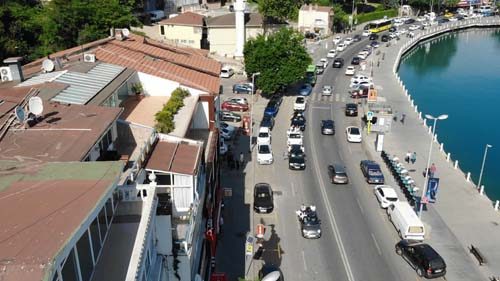 Liseli gençlerden milyonluk araçlarla tehlikeli konvoy!