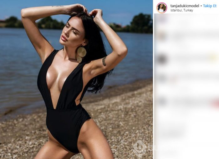 Türk sevgilisinin darp ettiği Sırp model dünya gündeminde